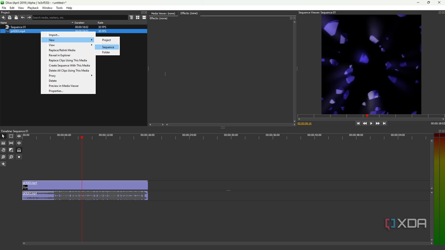 Olive creating sequence