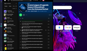 spotify player in sidebar on opera