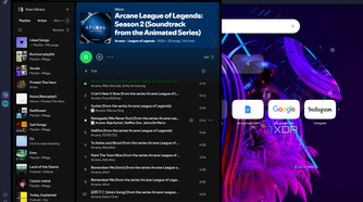 spotify player in sidebar on opera