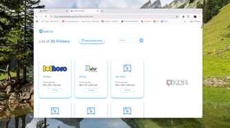 A list of 3D printers in SelfCAD slicer