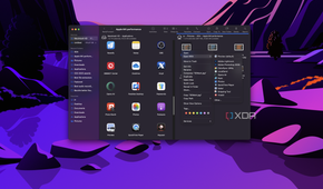 Screenshot of ForkLift in macOS showing the option to open a file with various apps available as options