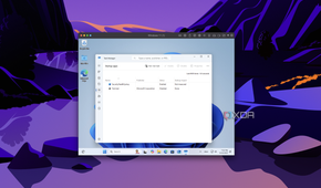 Screenshot of Parallels desktop showing the Windows 11 Task manager with almost no startup tasks created