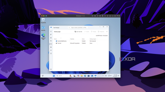 Screenshot of Parallels desktop showing the Windows 11 Task manager with almost no startup tasks created