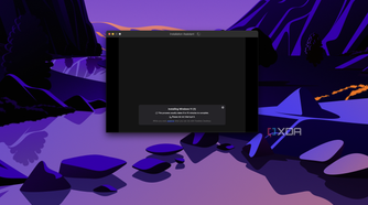 Screenshot of Parallels Desktop during the setup of Windows 11