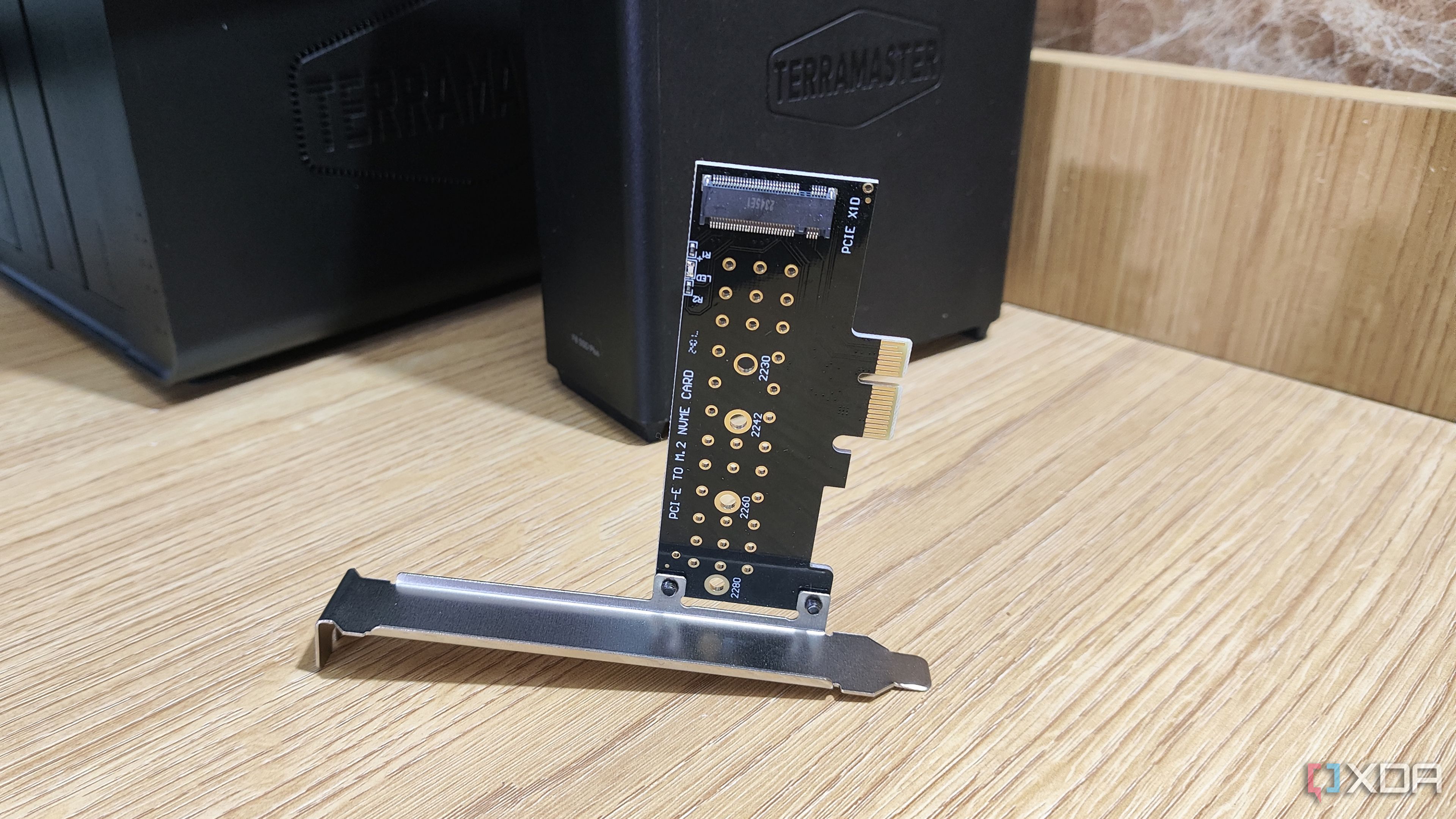 I tried using an M.2 SSD in a PCIe adapter instead of my motherboard ...