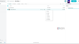 pcloud file options