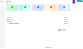 pCloud homepage
