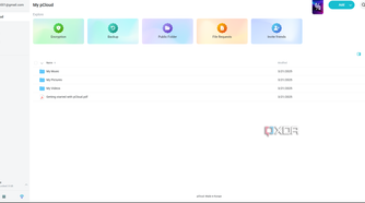 pCloud homepage