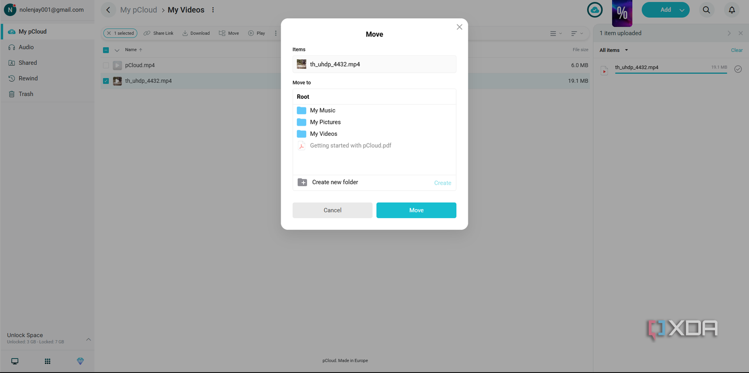 pcloud move file