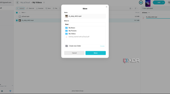 pcloud move file