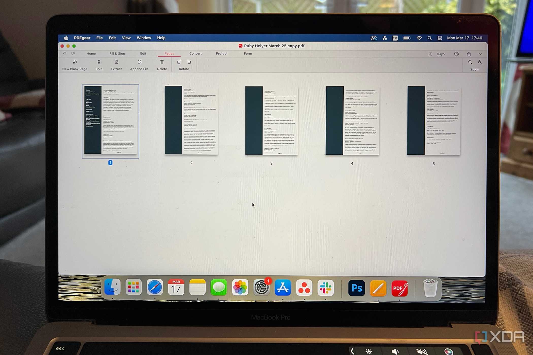 PDFgear multiple pages view