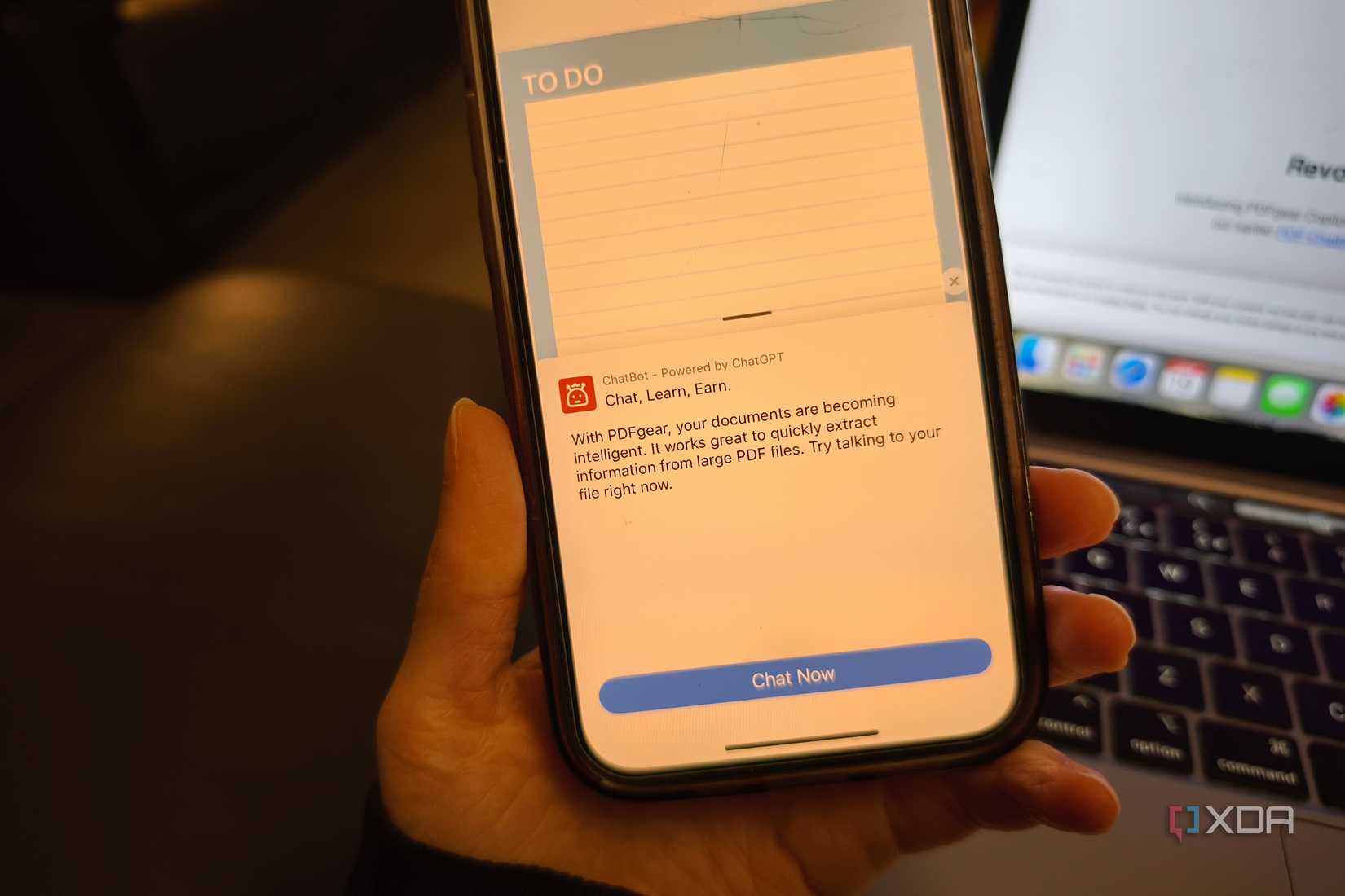 PDFgear AI chatbot feature