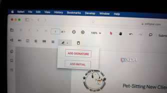 PDFgear fillable form feature