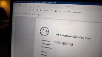 PDFgear fillable form feature