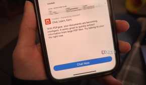 PDFgear AI chatbot on iPhone app