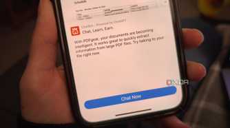 PDFgear AI chatbot on iPhone app