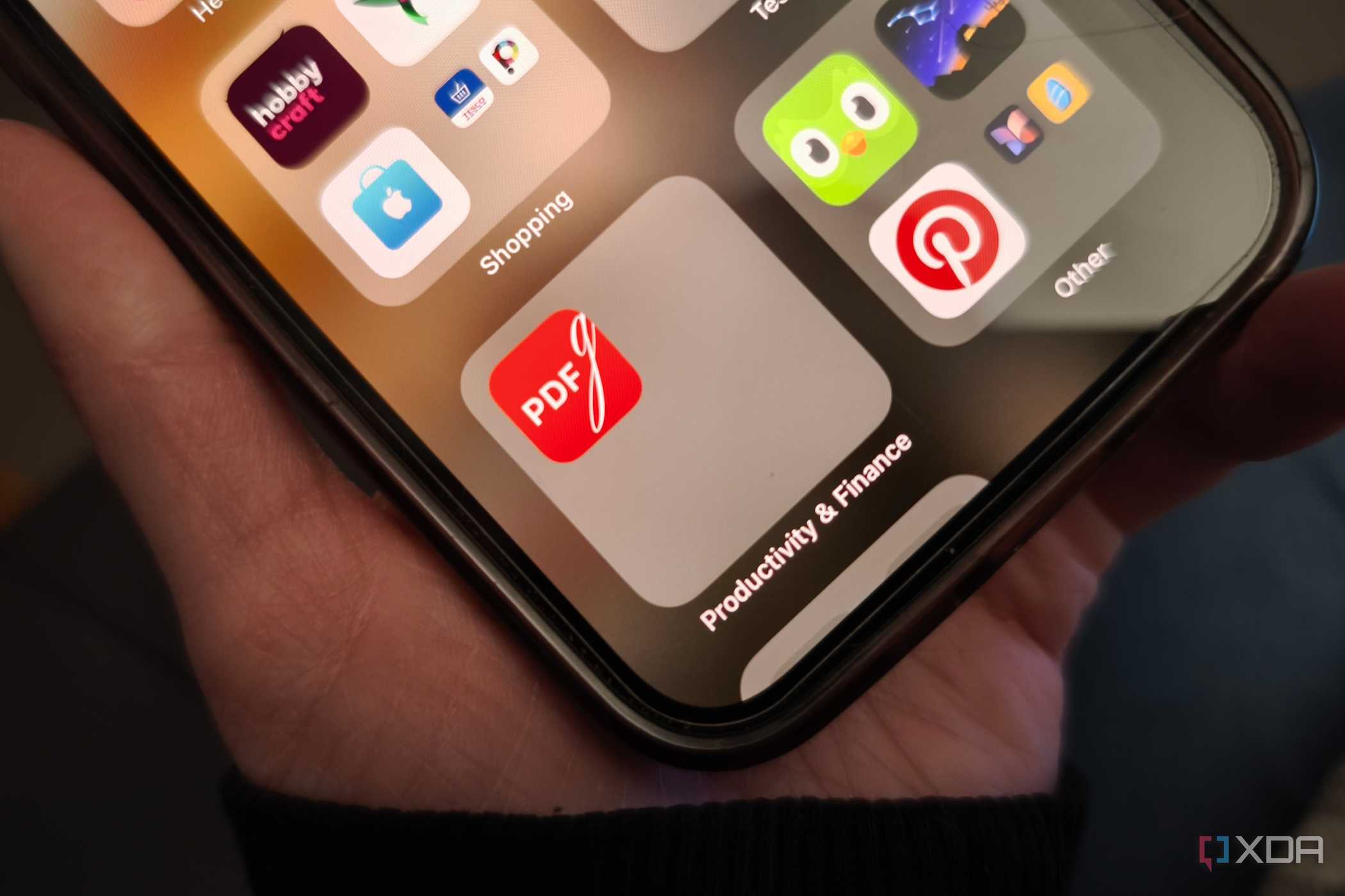 PDFgear app icon on iPhone