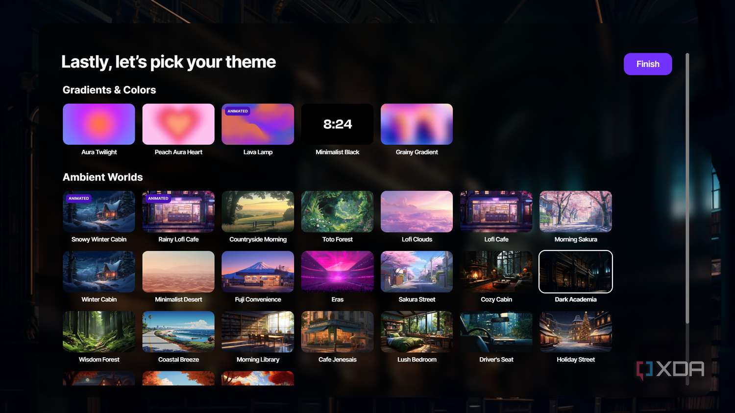 picking a theme for flocus