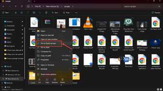 Pin Folder to Quick Access