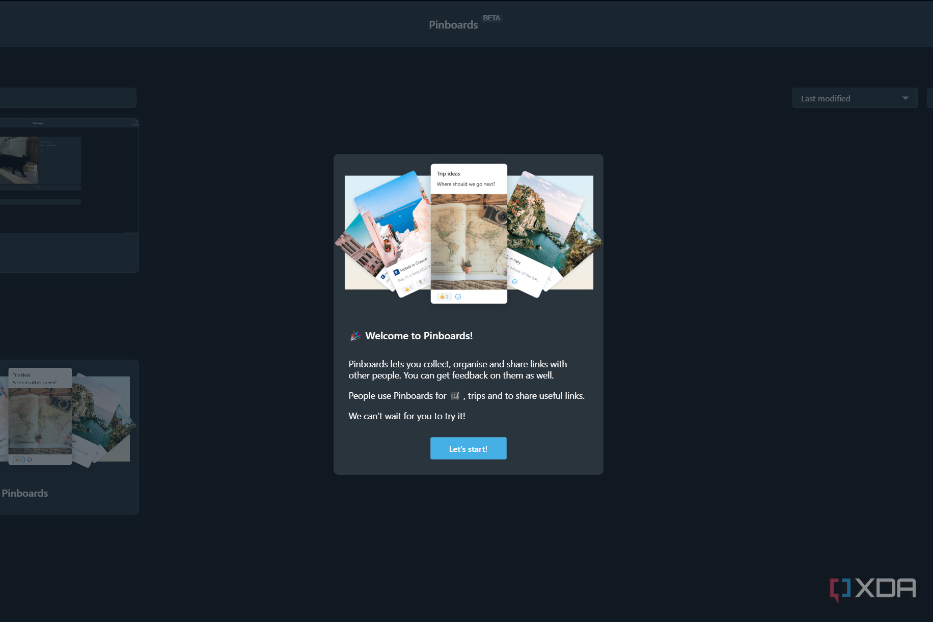 the pinboards introduction in opera