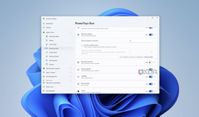 Screenshot of PowerToys Run settings showing settings for the Windows settings plug-in