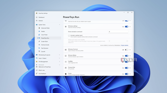 Screenshot of PowerToys Run settings showing settings for the Windows settings plug-in