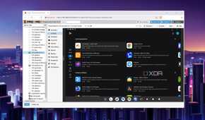 The Google Play apps on the Bliss OS VM