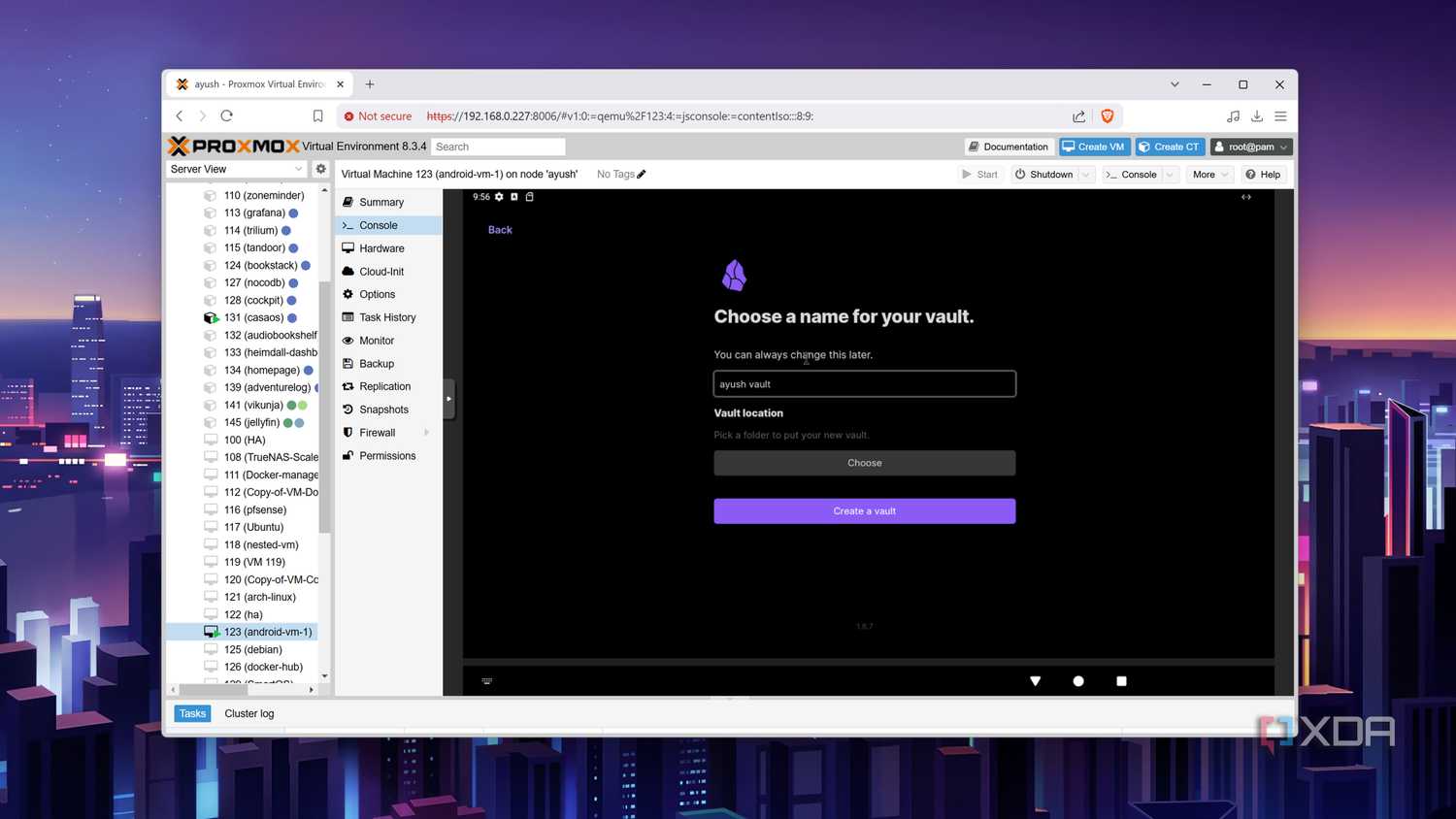 Running Obsidian on the Bliss OS VM