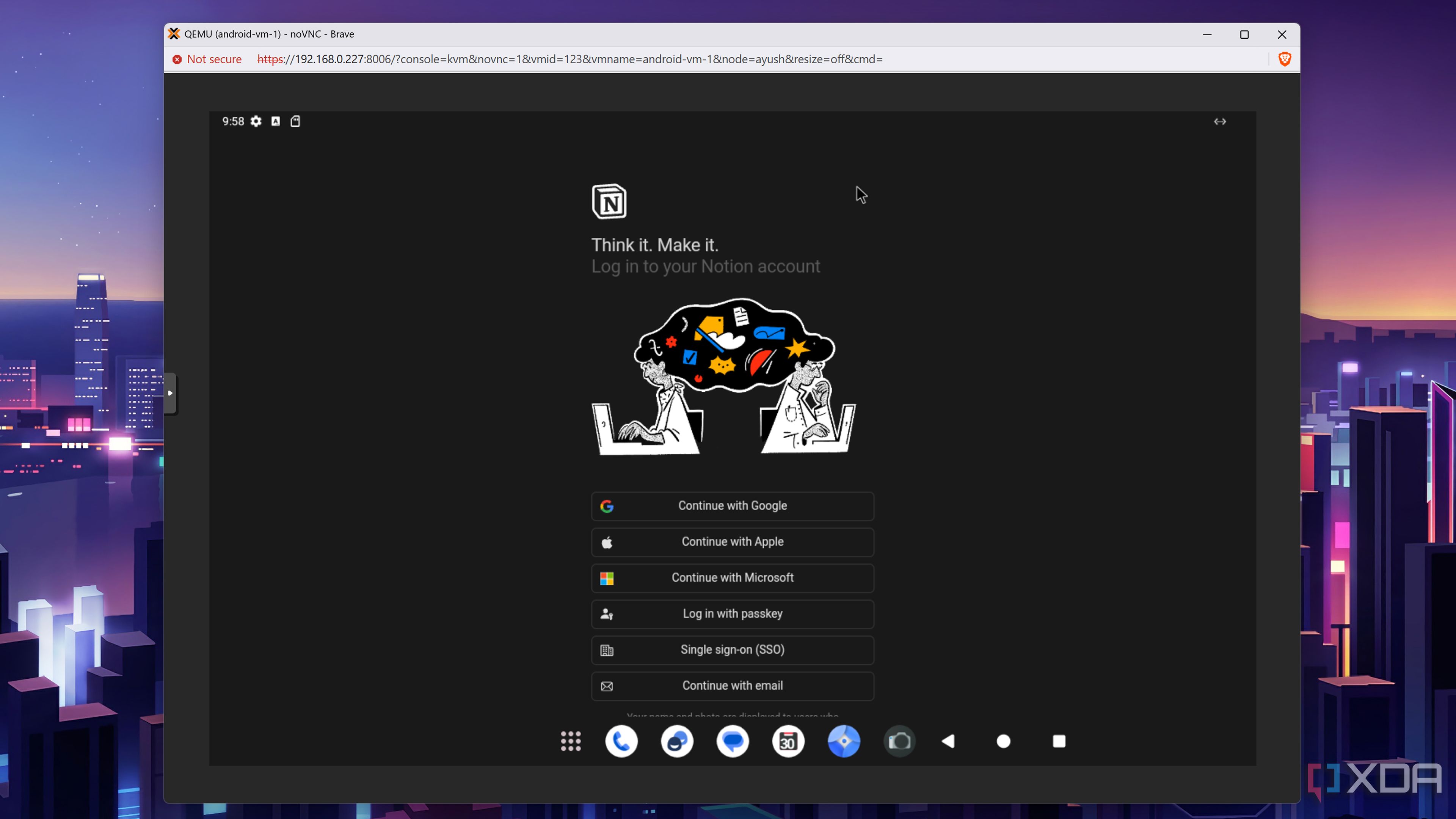 Running Notion on the Bliss OS VM