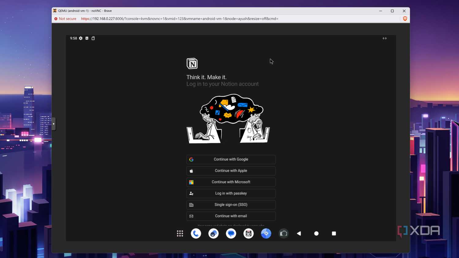 Running Notion on the Bliss OS VM