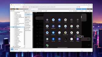 The Bliss OS UI with fixed colors