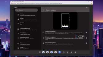 The Bliss OS settings apps with the Gesture Controls shown