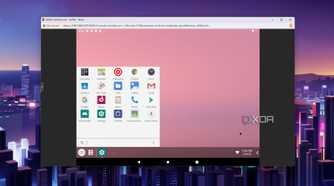 The different Home layout on the Android-x86 VM