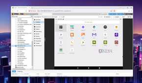 The apps with the inverted colors on the Android-x86 VM