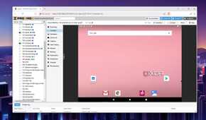 The Android-x86 VM with the fixed colors