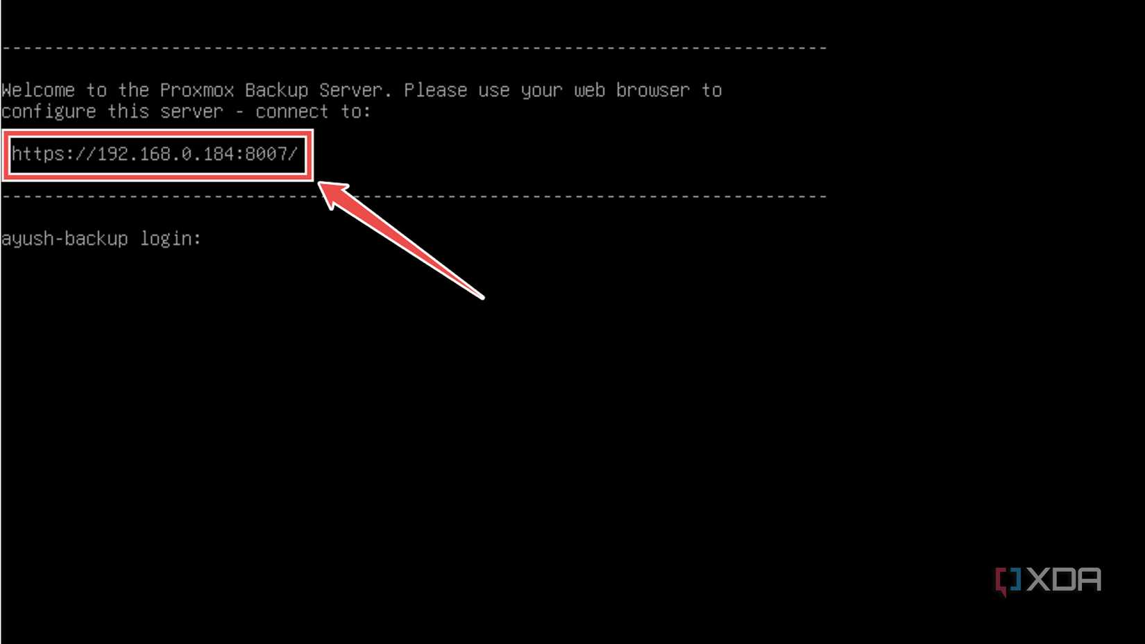 Accessing the Proxmox Backup Server web UI