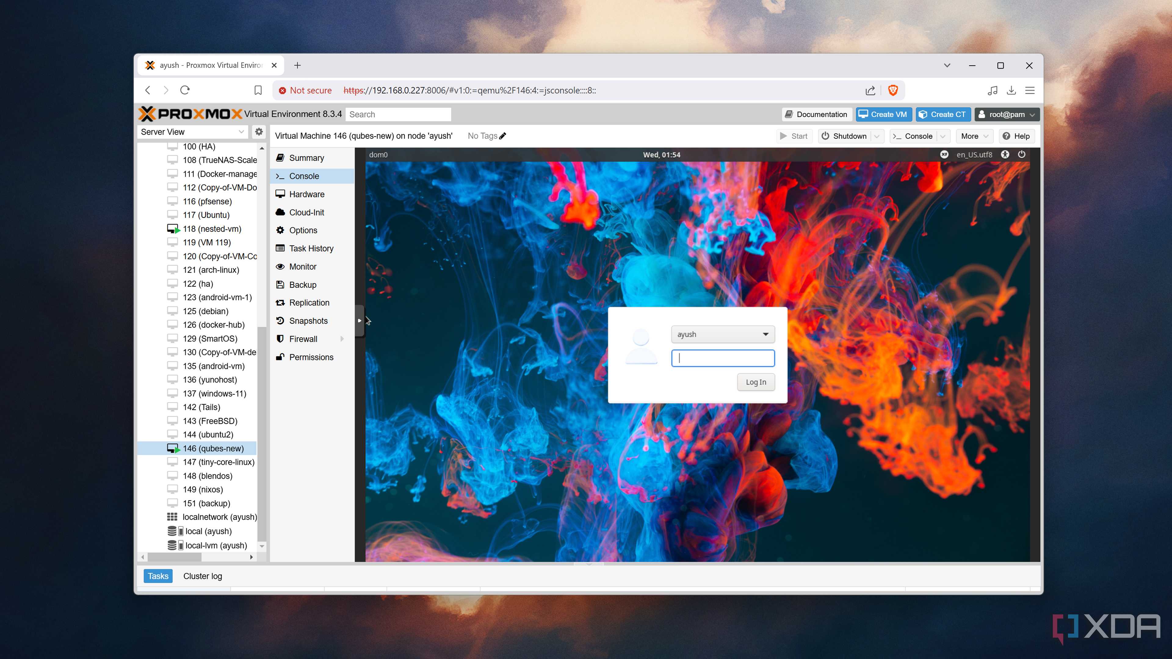 Running a Qubes VM inside Proxmox