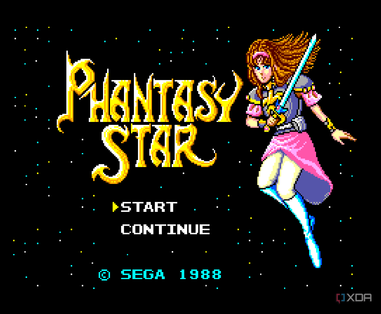 Phantasy Star intro screen.