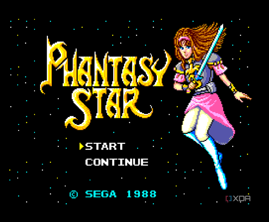 Phantasy Star intro screen.