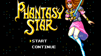 Phantasy Star intro screen.