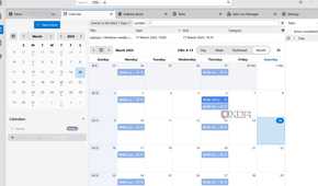 Thunderbird calendar monthly