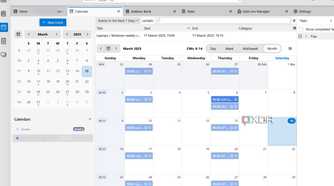 Thunderbird calendar monthly
