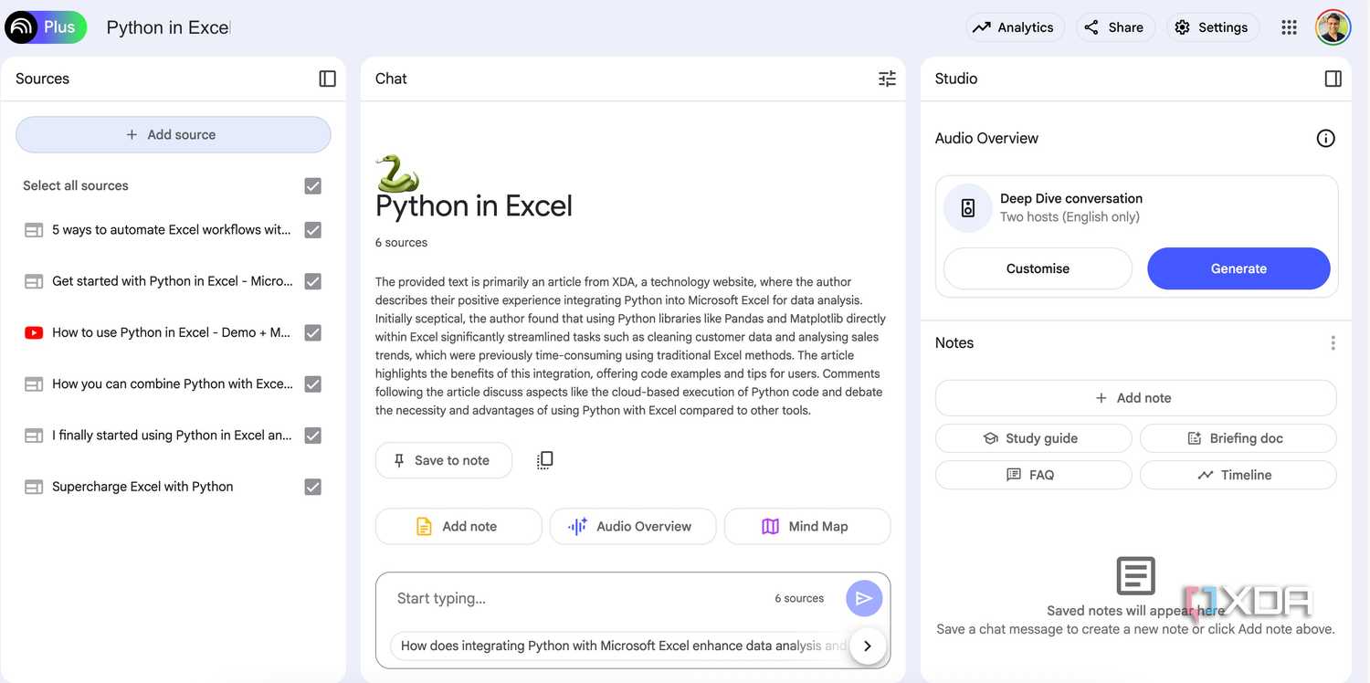 Python in Excel learn