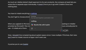a prompt to rewrite with copilot in word