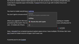 a prompt to rewrite with copilot in word