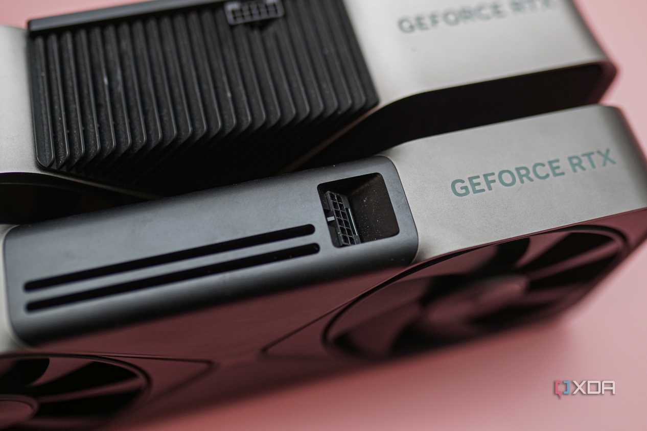 An image of two RTX 5090 GPUs.