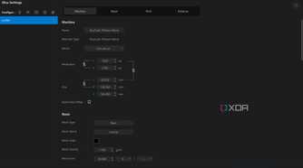 The various settings in Chitubox slicer