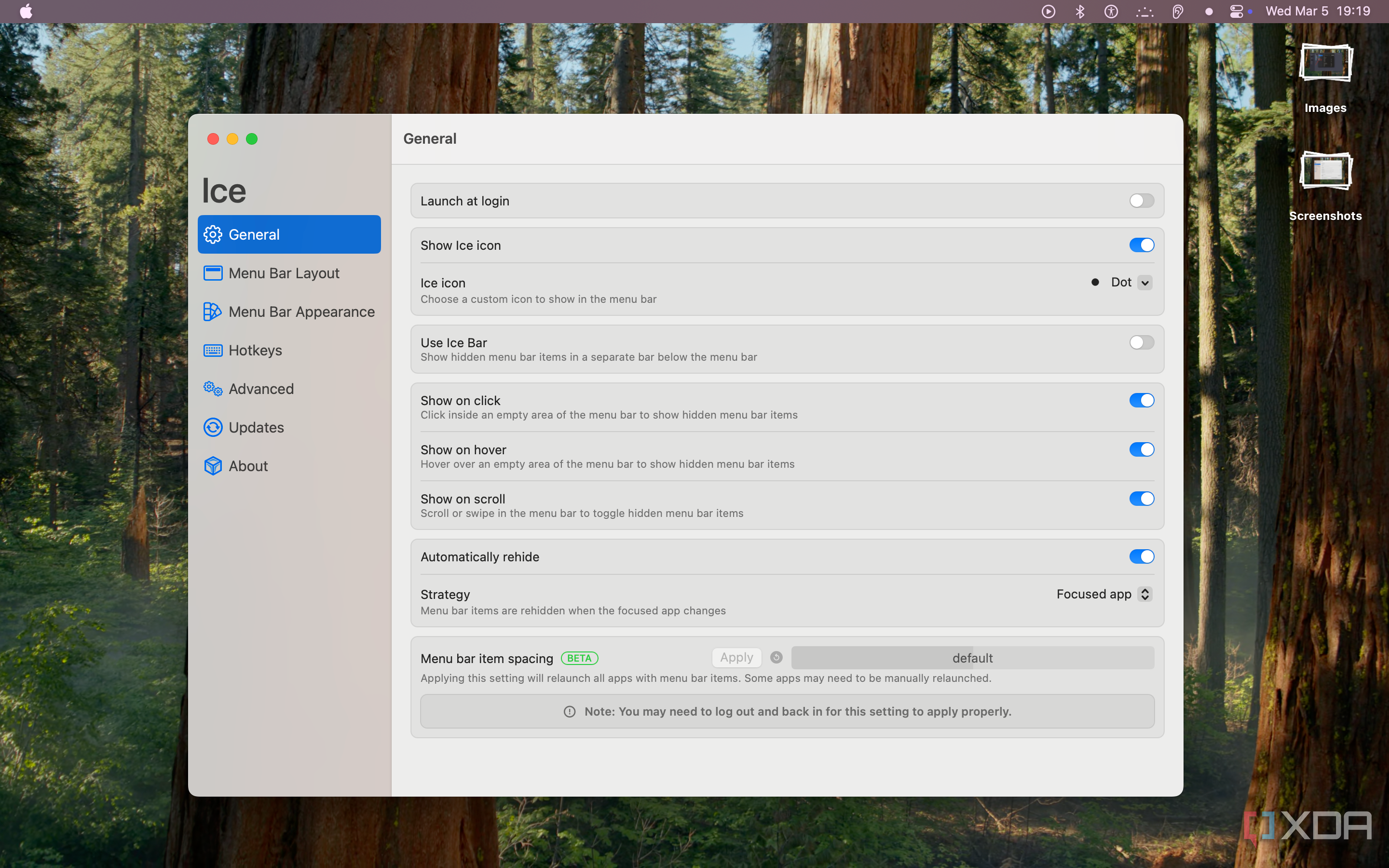 Ice Main Menu Ice is the best Menu Bar management tool I use on my Mac, and it's ...