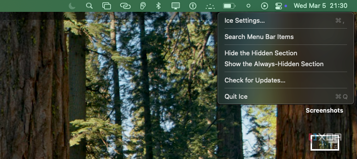 Ice Main Menu Ice is the best Menu Bar management tool I use on my Mac, and it's ...