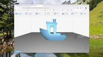 A 3D model openned in SelfCAD slicer